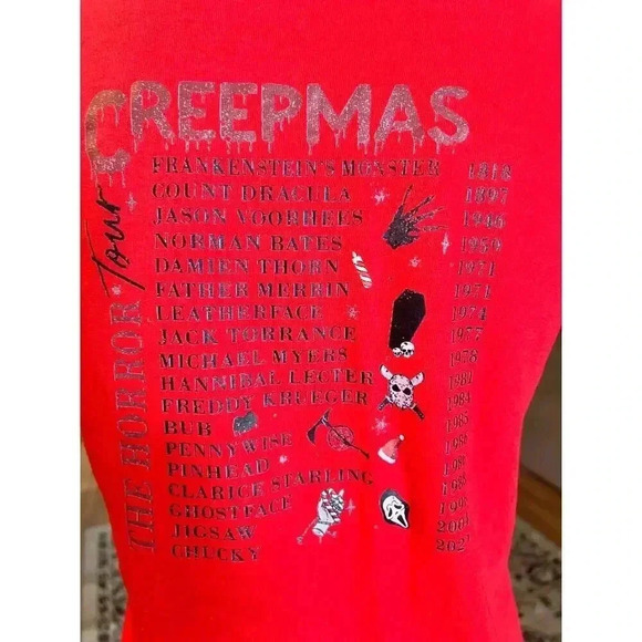 Creepmas tshirt horror Christmas unisex size small - Picture 4 of 6